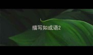 描写如成语