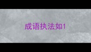 成语执法如