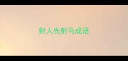 射人先射马成语