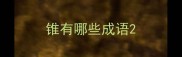 锥有哪些成语