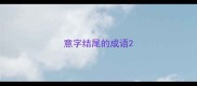 意字结尾的成语
