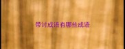 带讨成语有哪些成语