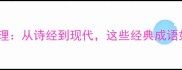 容貌的成语收集整理从诗经到现代这些经典成语如何形容美与丑