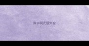 数字词成语大全