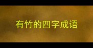 有竹的四字成语