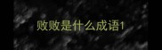 败败是什么成语