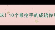 抢夺夺人眼球10个最抢手的成语你用过几个