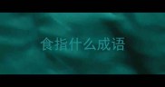 食指什么成语