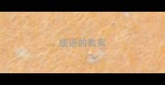 成语的教案