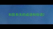 和鼠有关的成语和俗语