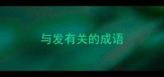 与发有关的成语