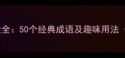 情字成语接龙大全50个经典成语及趣味用法附分类详解