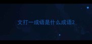 文打一成语是什么成语