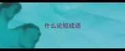 什么论短成语