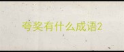 夸奖有什么成语