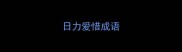 日力爱惜成语