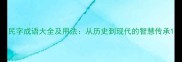 民字成语大全及用法从历史到现代的智慧传承