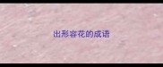 出形容花的成语