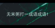 无米粥打一成语成语