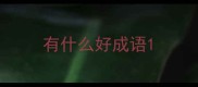 有什么好成语