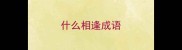 什么相逢成语