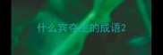 什么宾夺主的成语