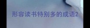形容读书特别多的成语