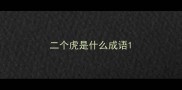 二个虎是什么成语