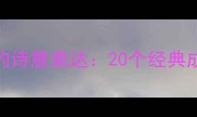 夏天的诗意表达20个经典成语全