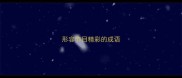 形容节目精彩的成语
