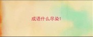成语什么尽染