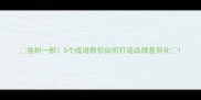 独树一帜5个成语教你如何打造品牌差异化