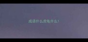 成语什么虎龟什么