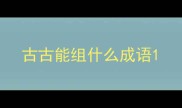 古古能组什么成语