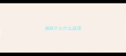 满脸什么什么成语