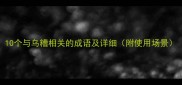 10个与乌糟相关的成语及详细附使用场景