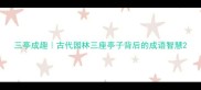 三亭成趣古代园林三座亭子背后的成语智慧