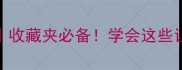 100个有章的成语收藏夹必备学会这些让你说话更有文化