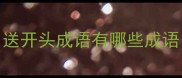 送开头成语有哪些成语