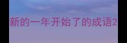 新的一年开始了的成语