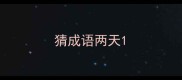 猜成语两天