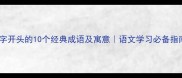 质字开头的10个经典成语及寓意语文学习必备指南