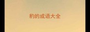 豹的成语大全
