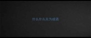 什么什么无为成语