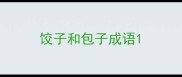 饺子和包子成语
