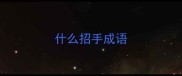 什么招手成语