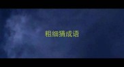 粗细猜成语