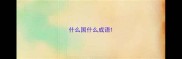 什么国什么成语