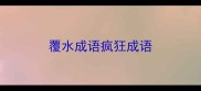 覆水成语疯狂成语