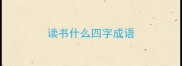 读书什么四字成语